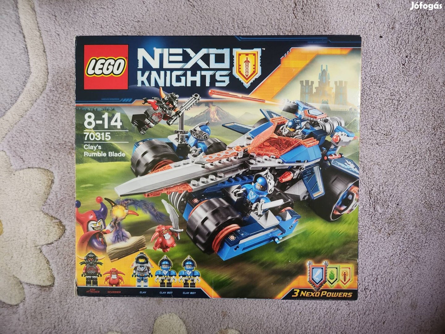 Lego Nexo Knights Clay 's dübörgő pengéje