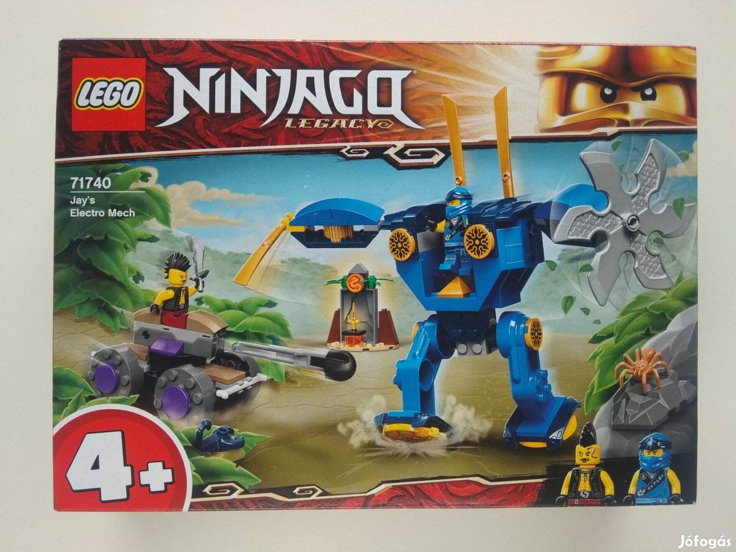 Lego Ninjago 71740 Jay Elektrorobotja új bontatlan