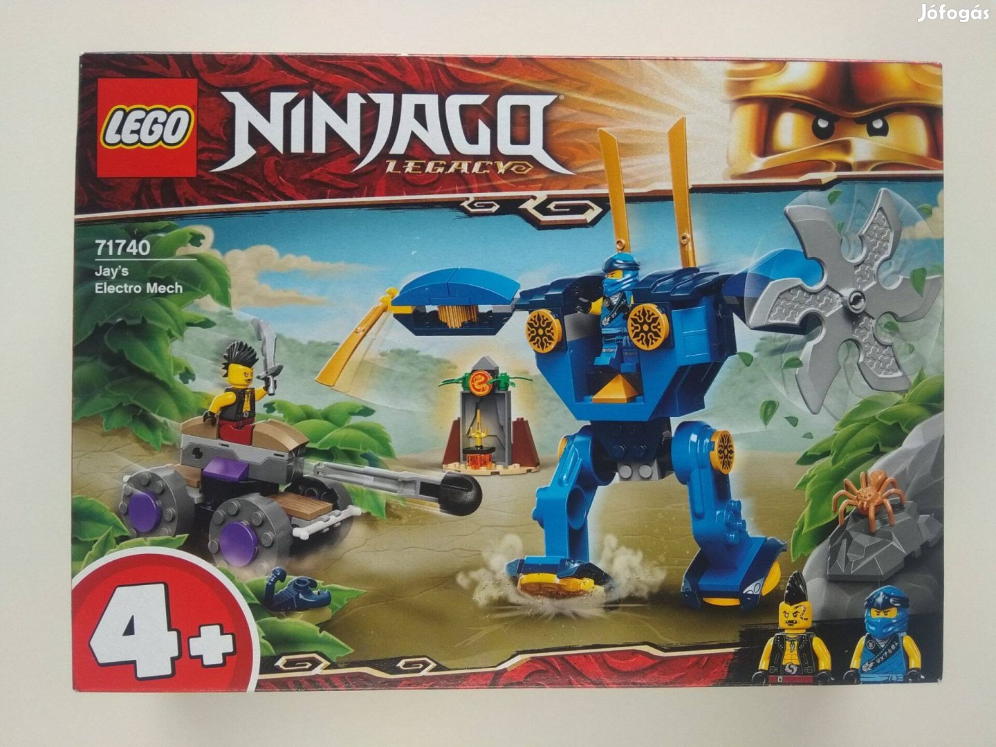 Lego Ninjago 71740 Jay Elektrorobotja új bontatlan