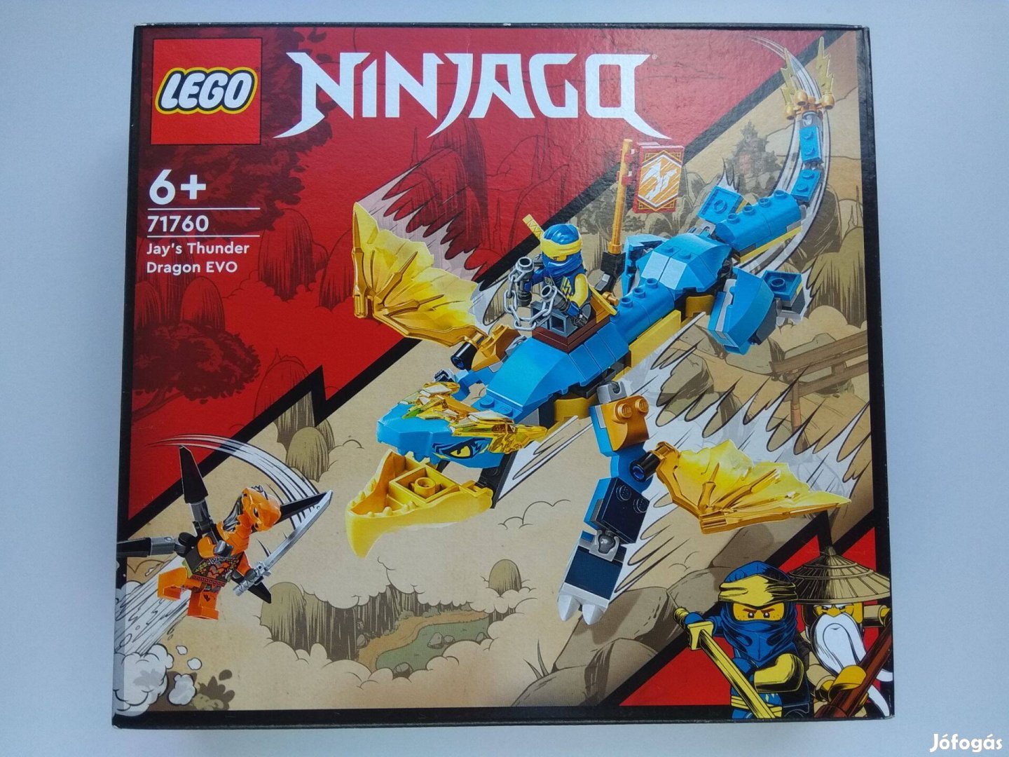 Lego Ninjago 71760 Jay mennydörgő Evo sárkánya új bontatlan