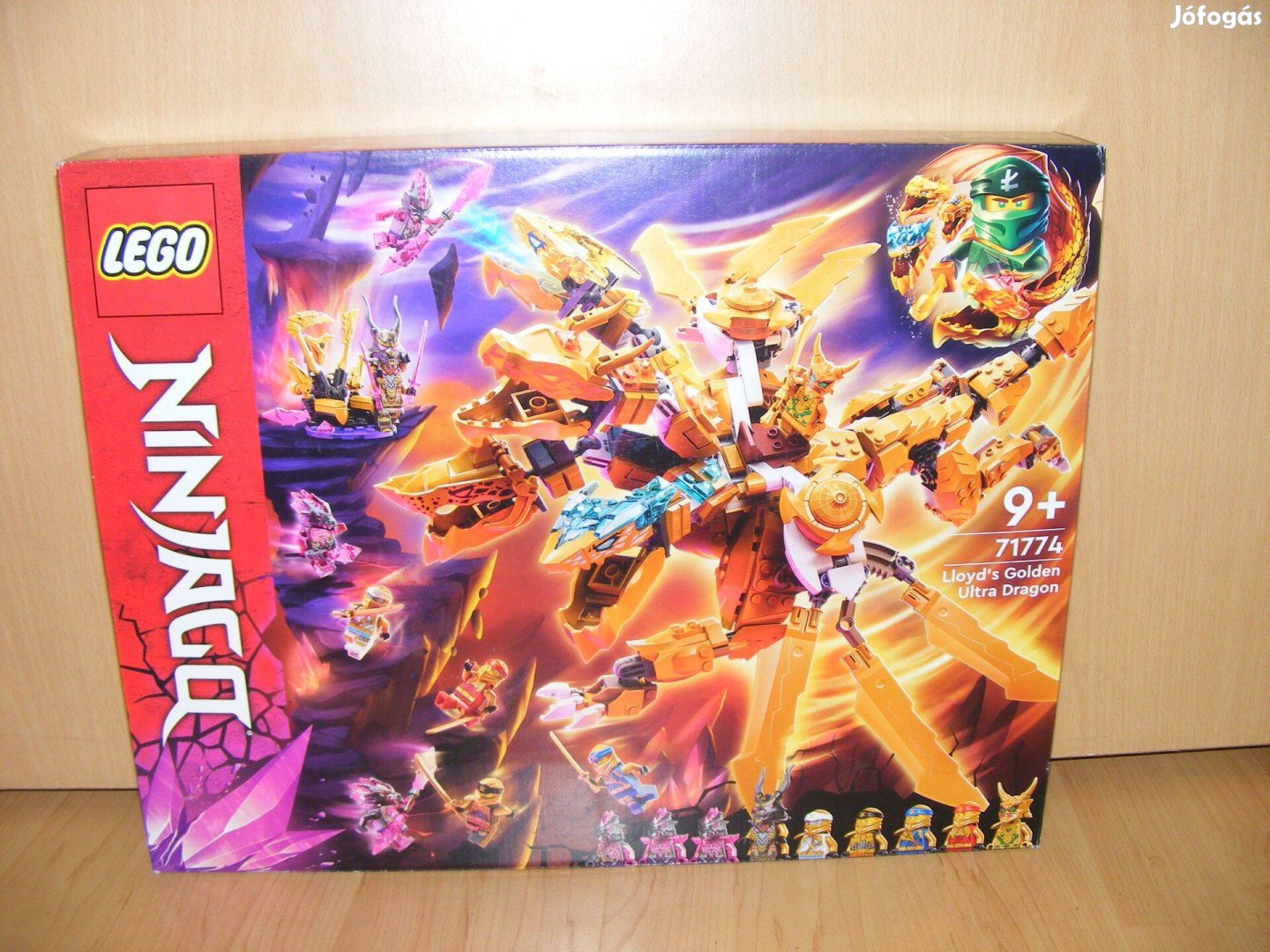 Lego Ninjago 71774 Lloyd Ultra Aranysárkánya Sárkány Új