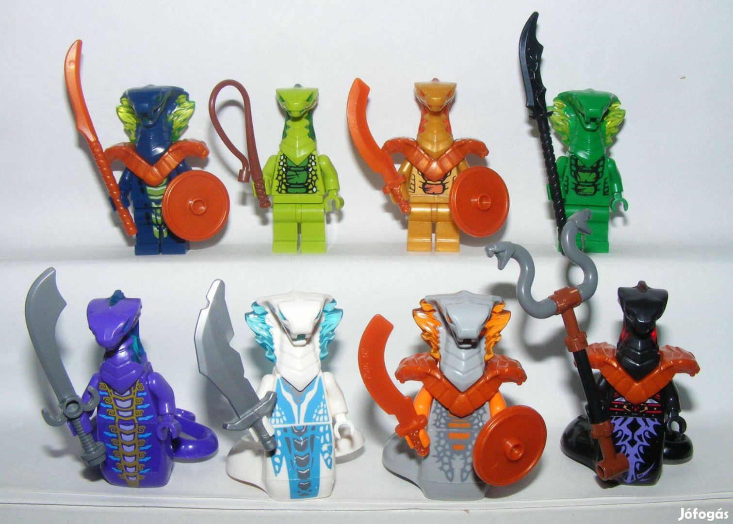Lego Ninjago figurák Kígyó Szerpentin figura Vipera klán Pyro kígyók 8