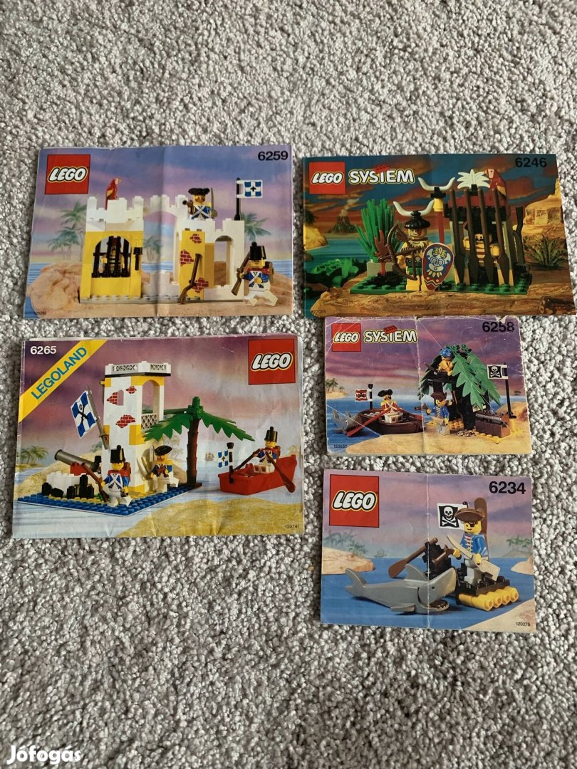 Lego Pirates leírások - 6259, 6265, 6234, 6258, 6246