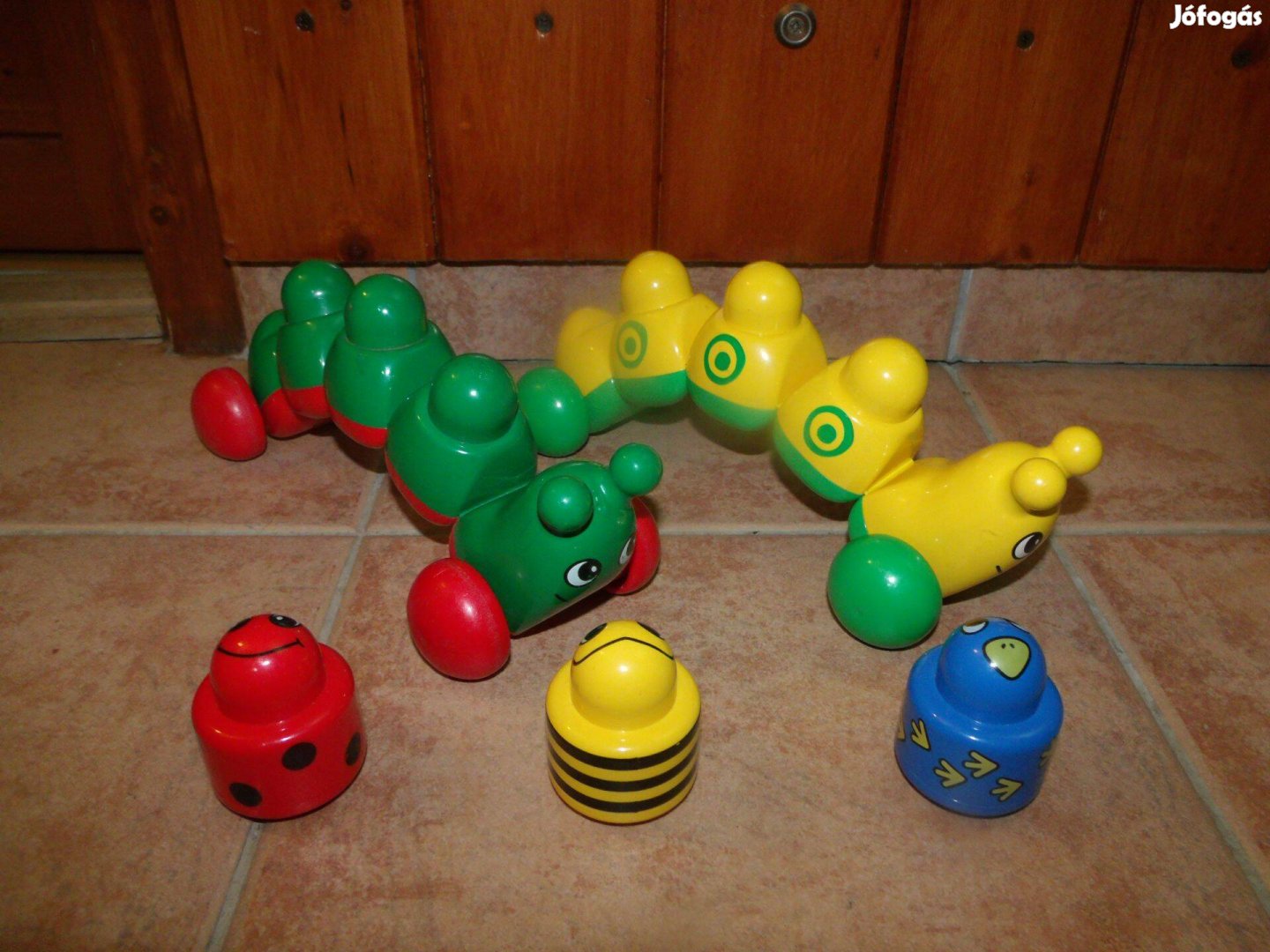 Lego Primo Baby Duplo csomag 2db hernyó méhecske katica madár csörgő