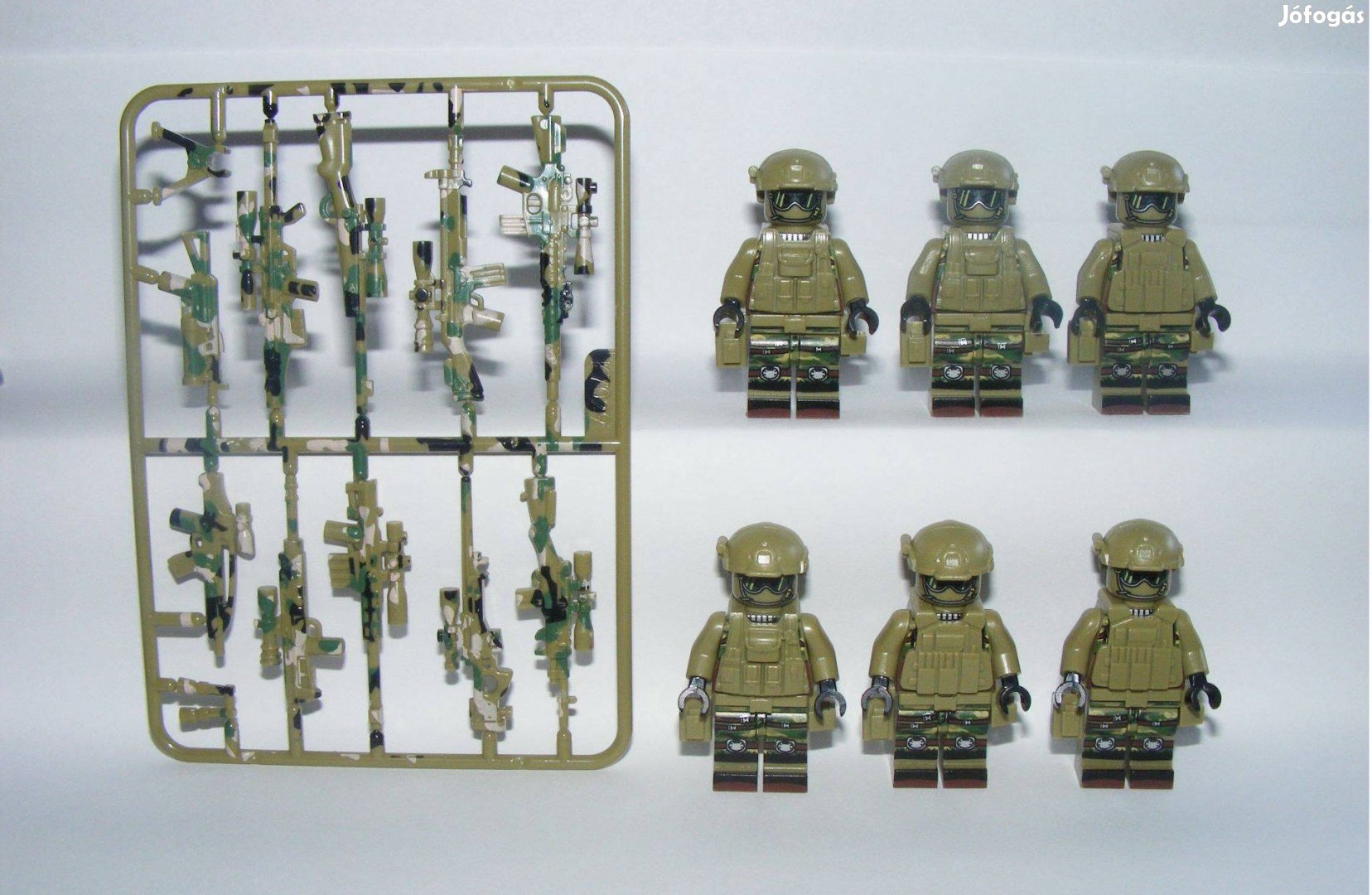 Lego SWAT Álcázott Dzsungel kommandós katonák katona figura 6db Új