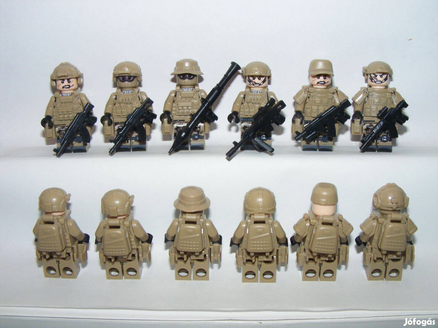 Lego SWAT Álcázott Sivatagi Kommandós katonák figurák 6db katona Új