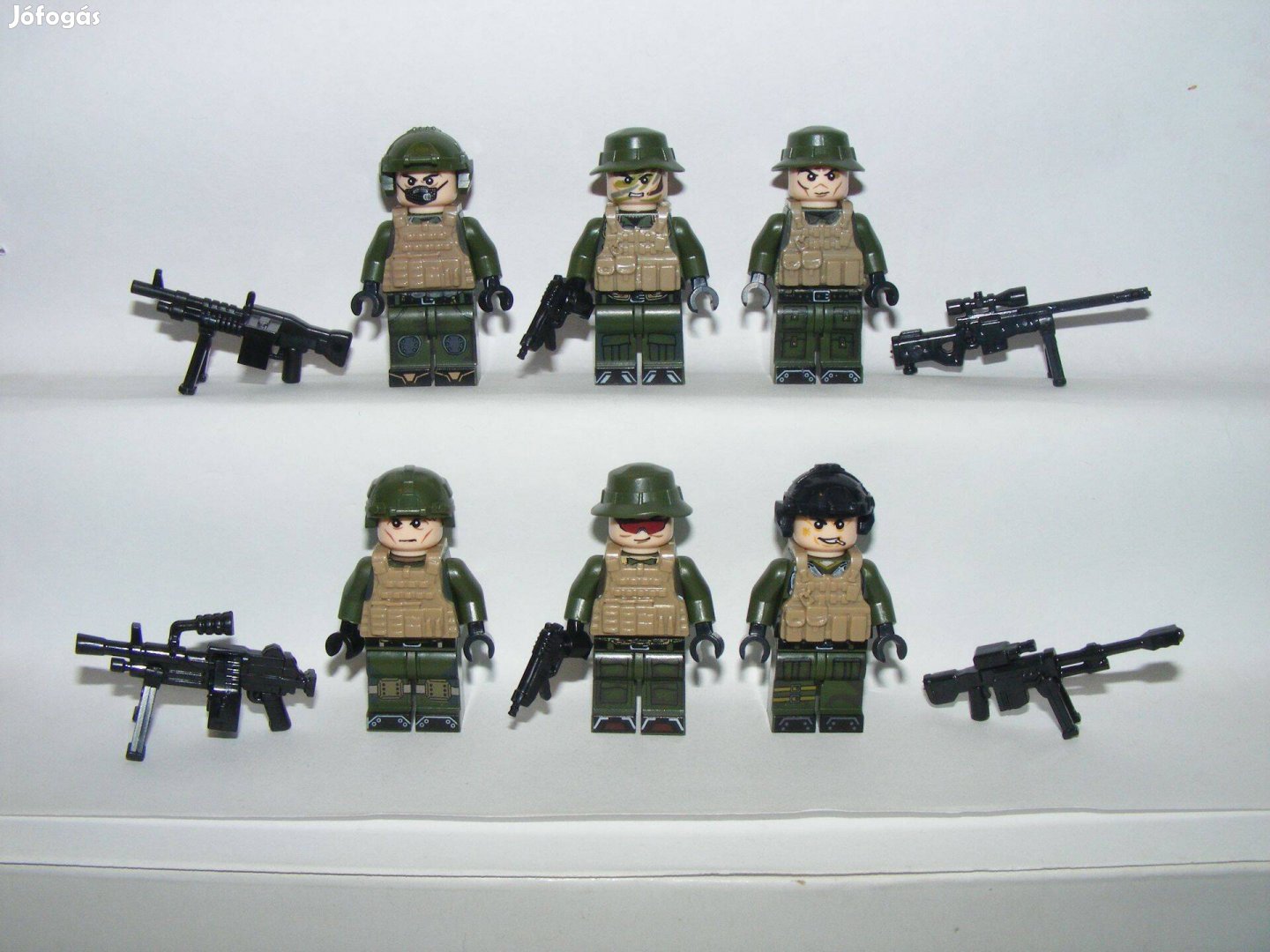 Lego SWAT Dzsungel kommandós figurák katonák Álcázott katona figura 6d
