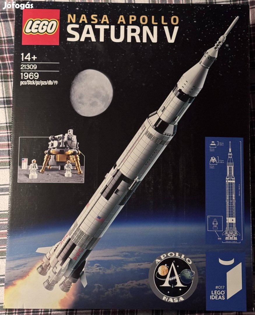 Lego Saturn V 21309 Első szériás! Bontatlan. 