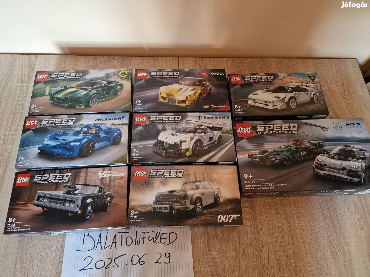 Lego Speed champions 76912, 76911,76909,76908