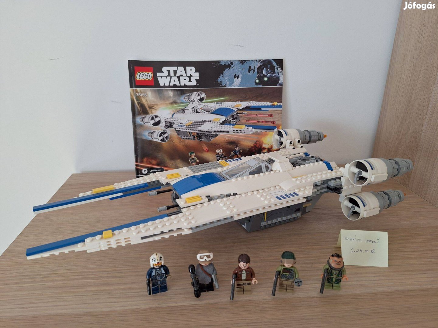 Lego Star Wars 75155 U-Wing, újszerű, hiánytalan, doboz nincs