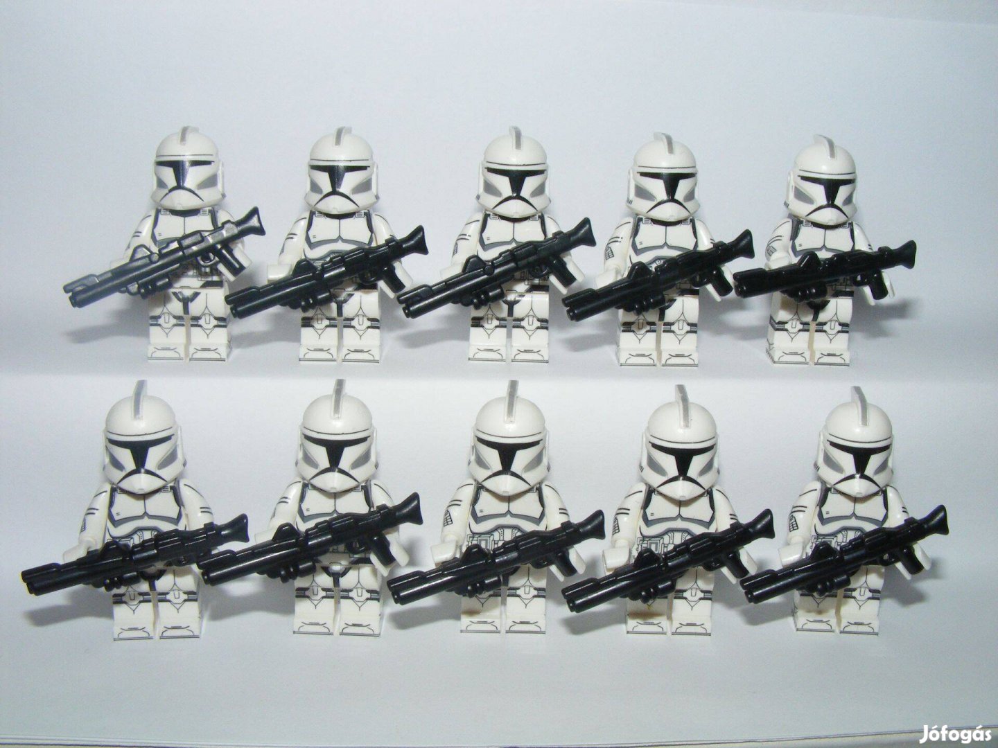 Lego Star Wars figurák Clone Trooper klón katona figura 10db fegyver