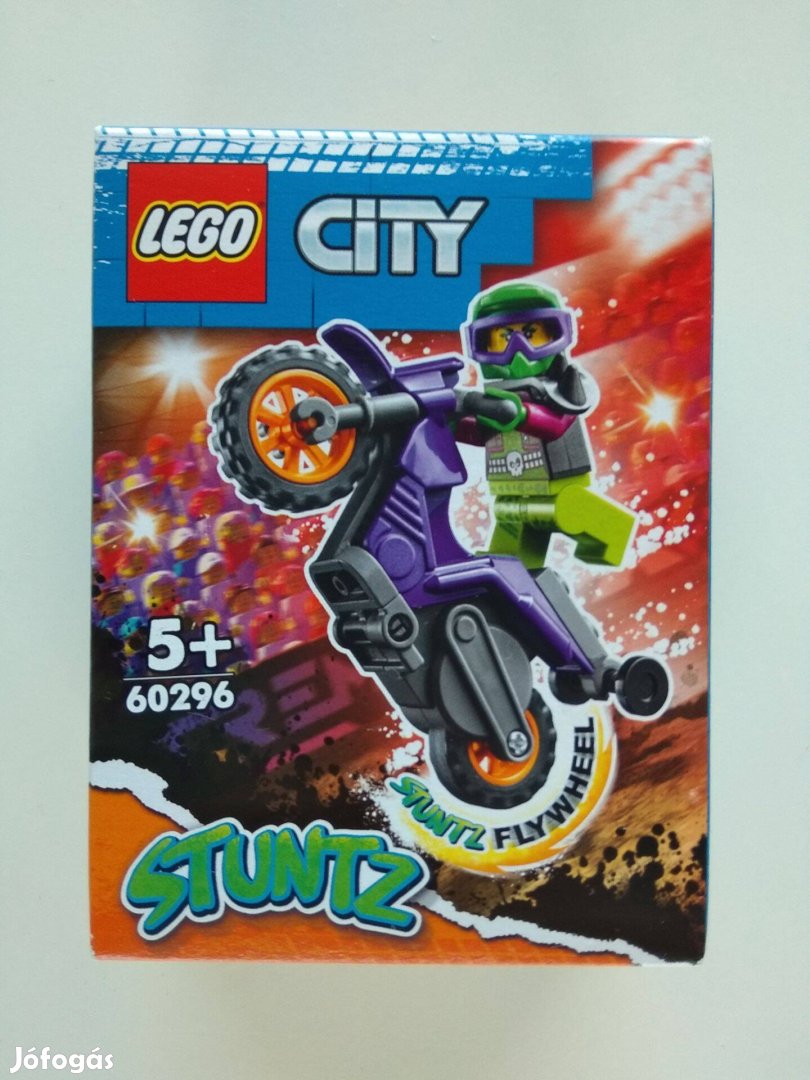 Lego Stuntz 60296 Wheelie kaszkadőr motorkerékpár új bontatlan