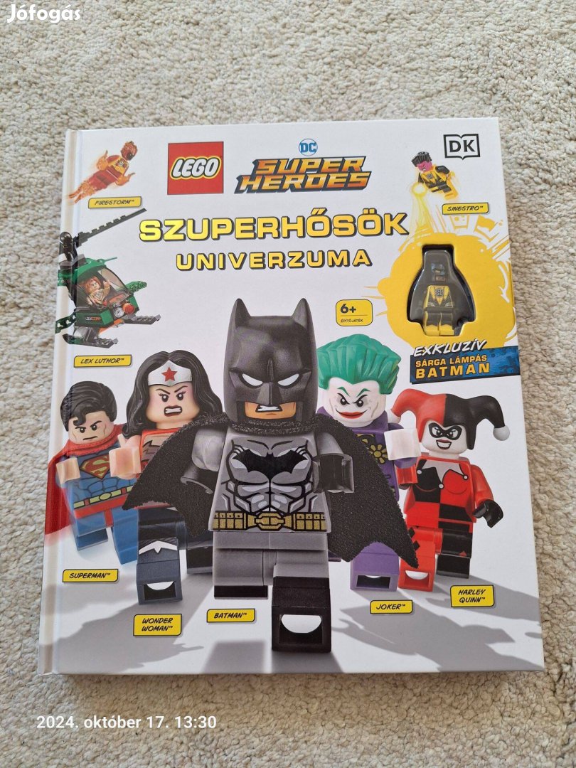 Lego Super Heroes Book Szuperhősök univerzuma könyv Batman minifigura