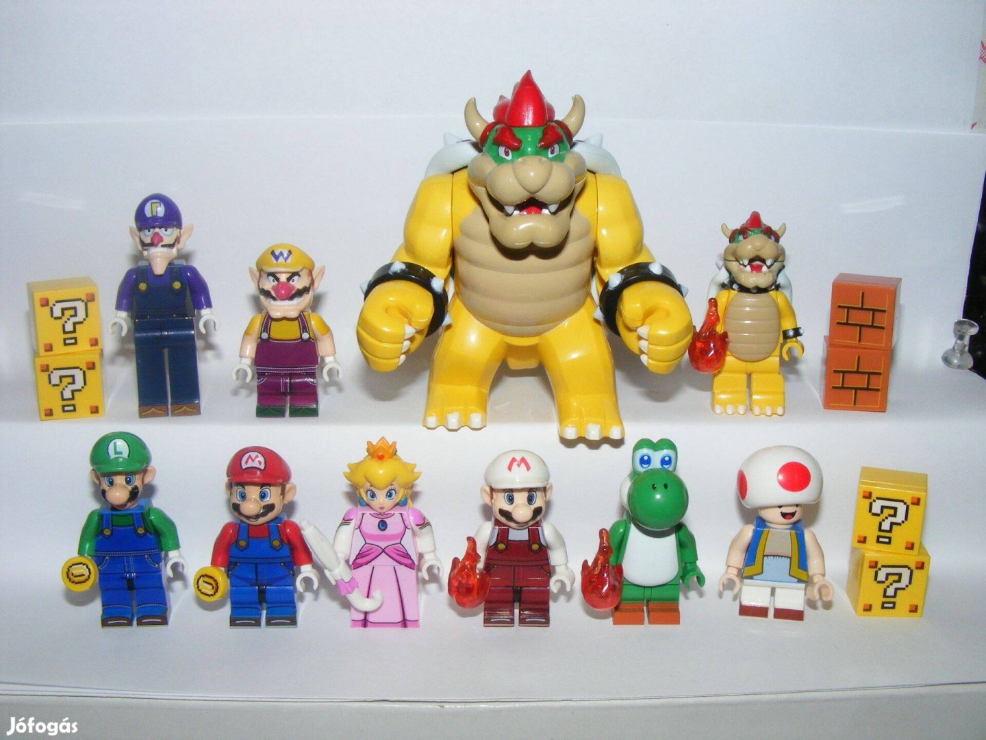 Lego Super Mario figurák Luigi Bowser Yoshi Wario figura