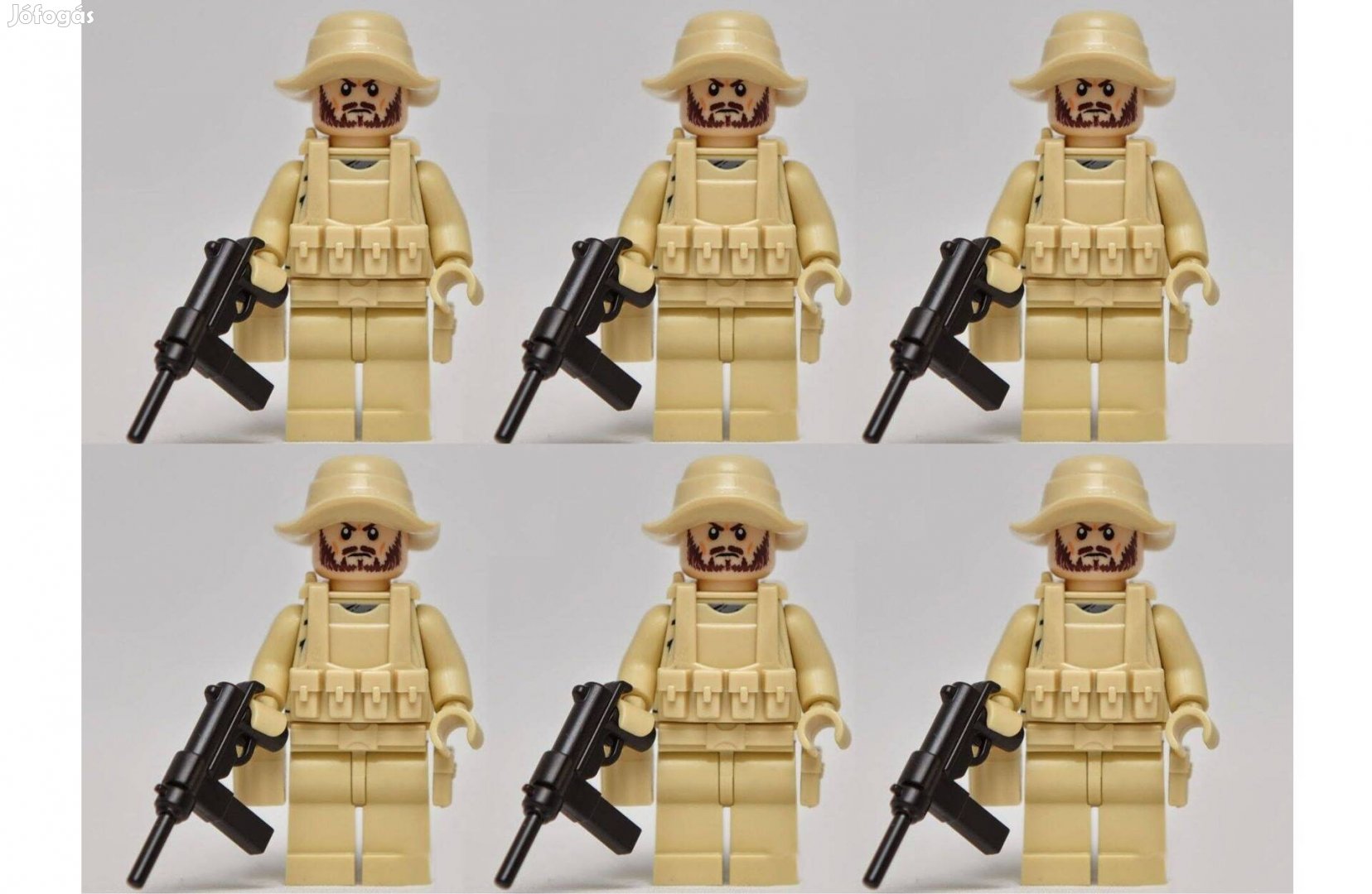 Lego Swat kommandós katona figura Sivatagi felderítő figurák katonák