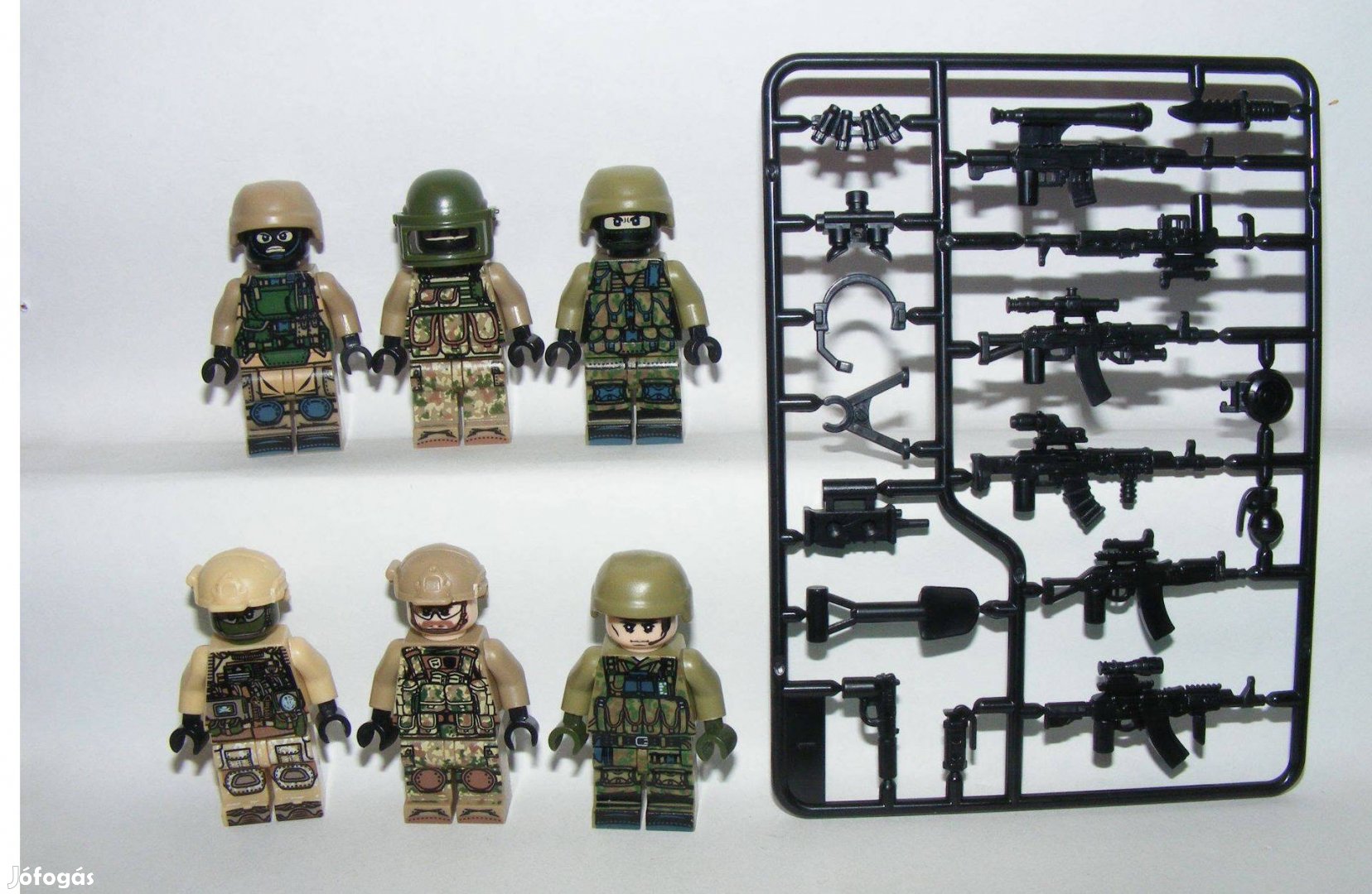 Lego Swat modern hadviselés Orosz + Ukrán kommandós katonák katona Új