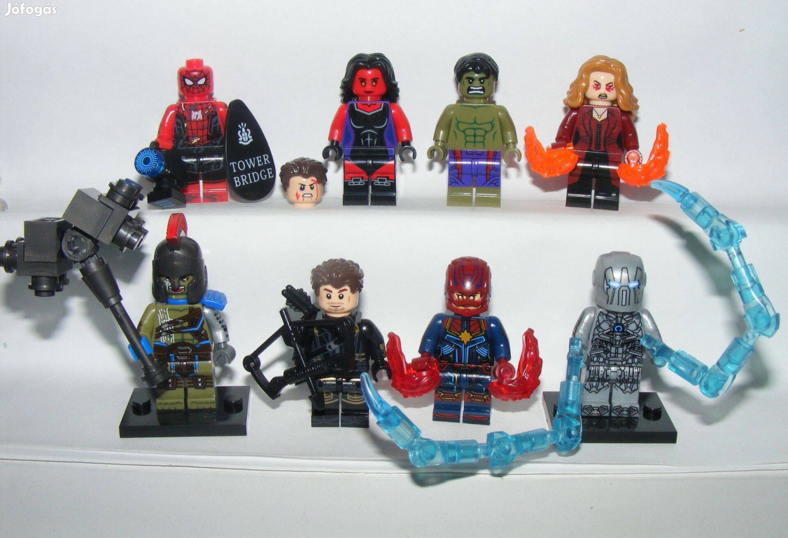 Lego Szuperhős figurák Gladiátor + Red Hulk Vörös Boszorkány Whiplash
