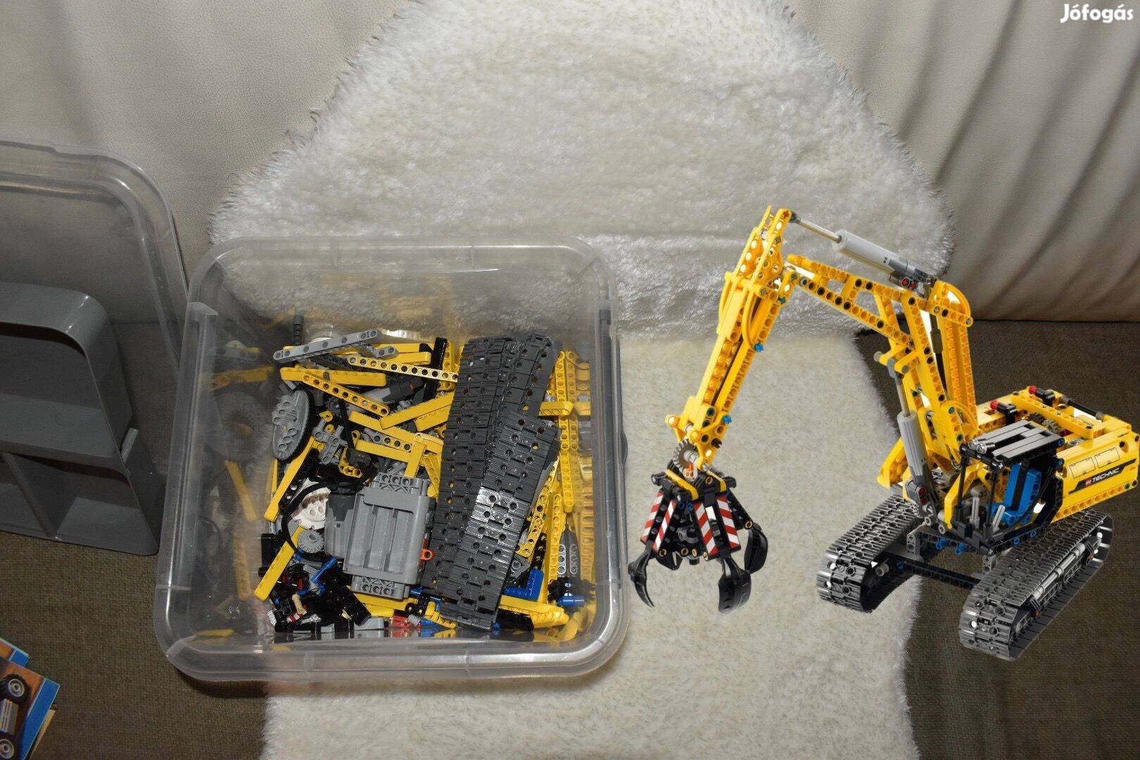 Lego Technic 42006 + akkumulátor, motor (Exkavátor)