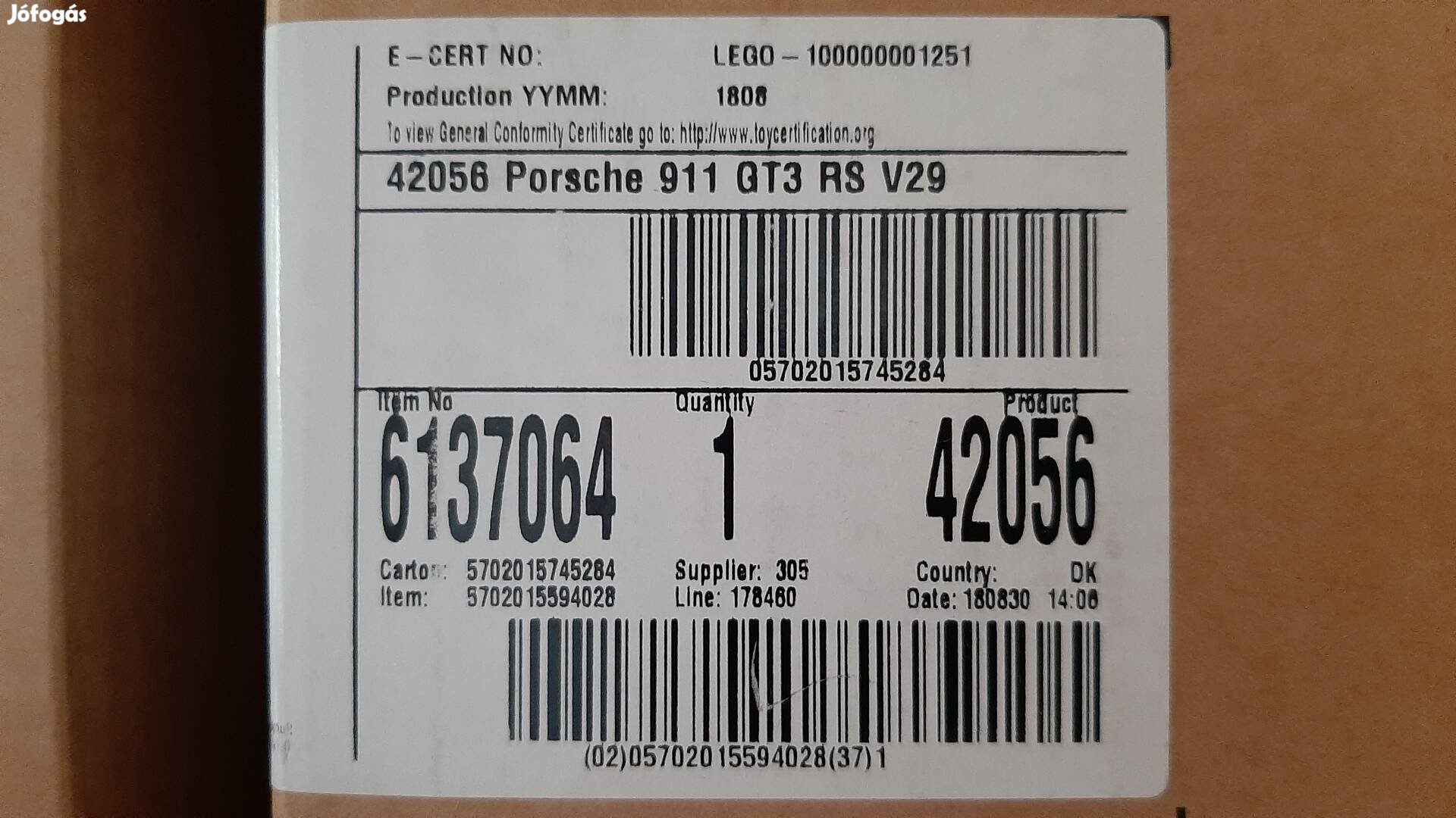 Lego Technic 42056 Porsche 911 GT3 RS