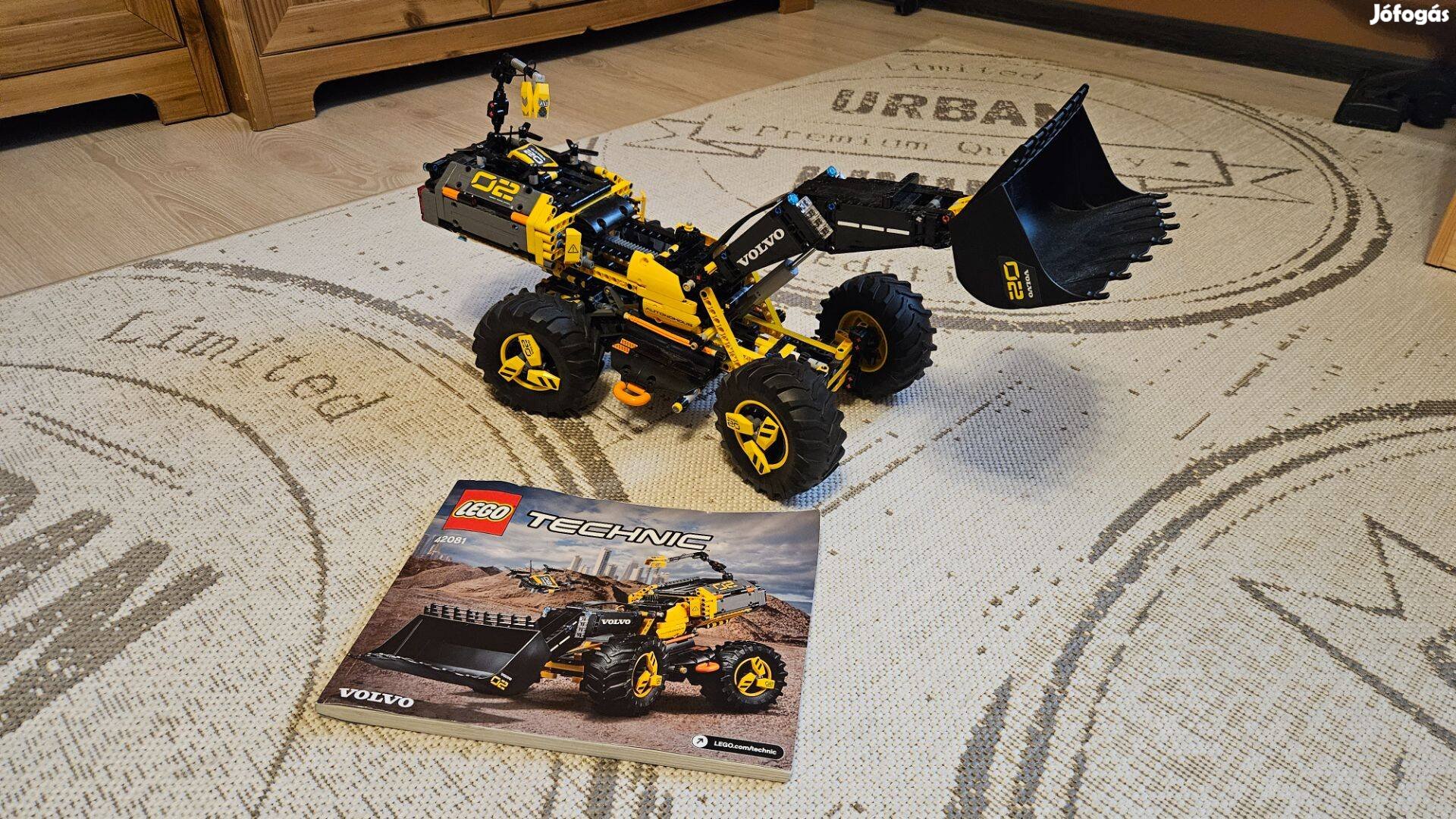 Lego Technic 42081 Volvo Concept homlokrakodó