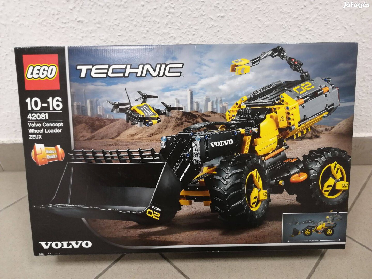 Lego Technic 42081 Volvo kerekes rakodógép új, bontatlan