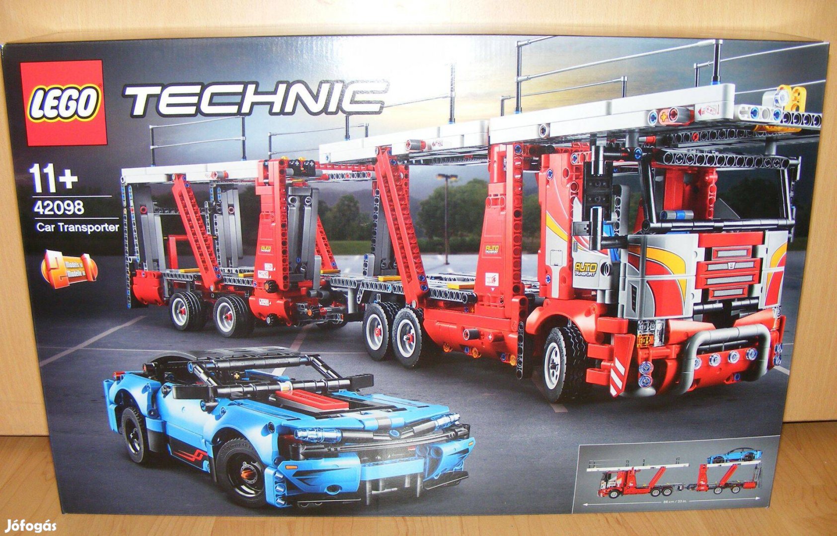 Lego Technic 42098 Autószállító kamion + sportkocsi Új