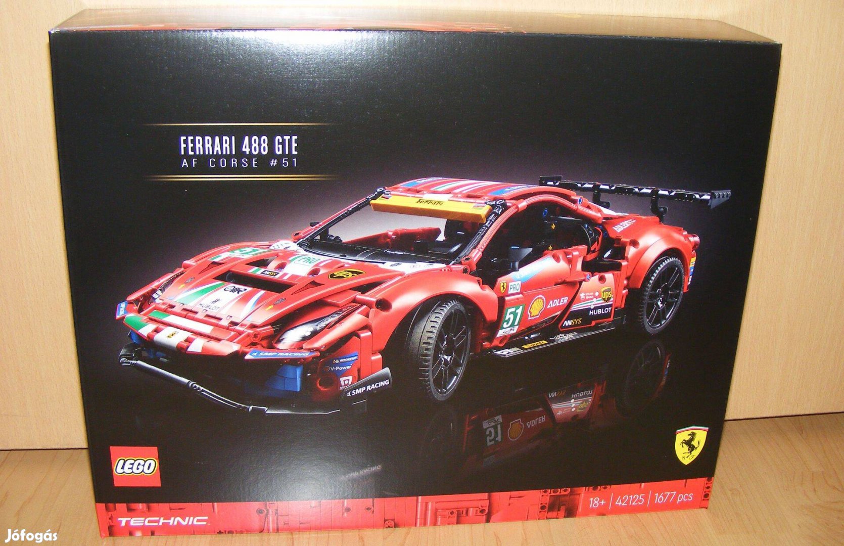 Lego Technic 42125 Ferrari 488 GTE versenyautó Új BP!