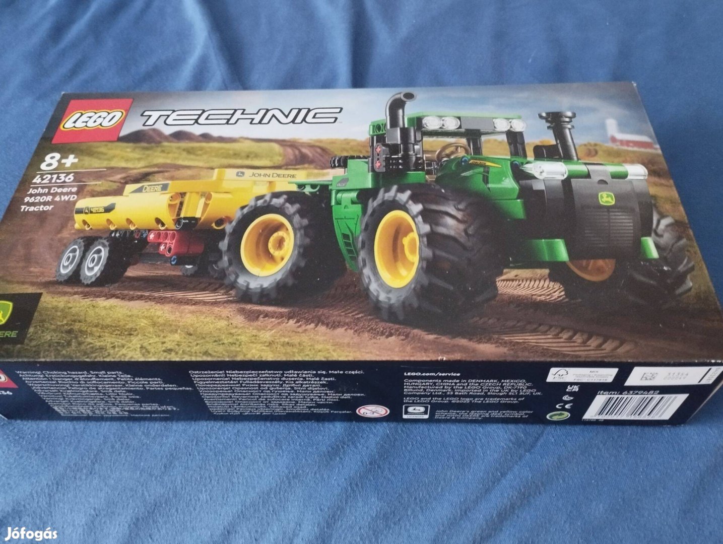 Lego Technic 42136 John Deere 9620R 4WD traktor - Új, bontatlan