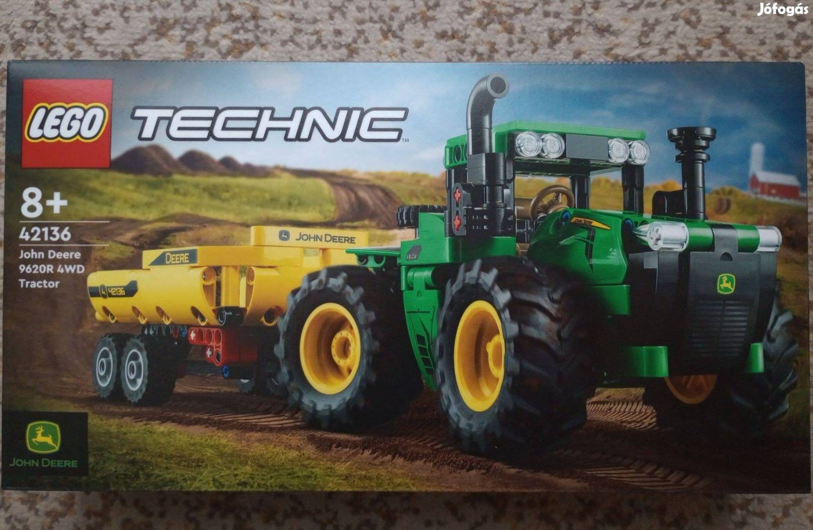 Lego Technic 42136 John Deere 9620R 4WD traktor - Új, bontatlan