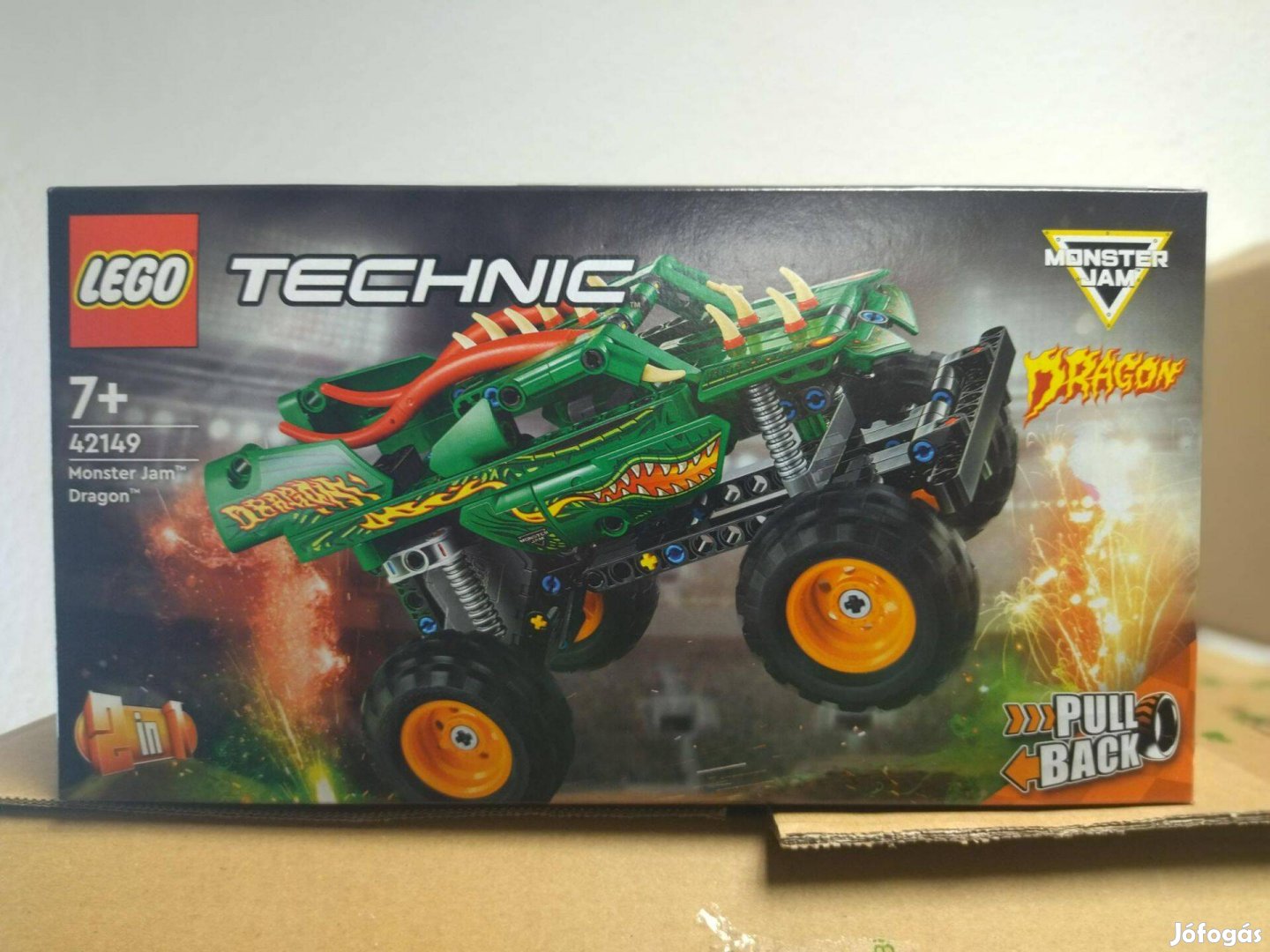Lego Technic 42149 Monster Jam Dragon új, bontatlan