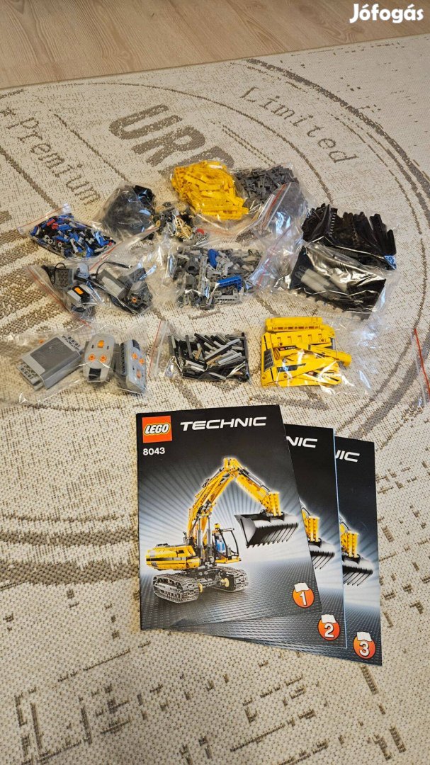 Lego Technic 8043 lánctalpas kotró, excavator, markoló