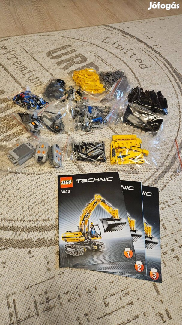 Lego Technic 8043 markoló, kotró, excavator