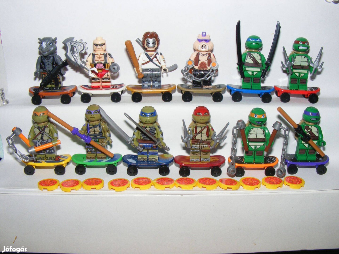 Lego Tini Ninja Teknős figurák figura Zúzó Kraang Teknősök 12db Új