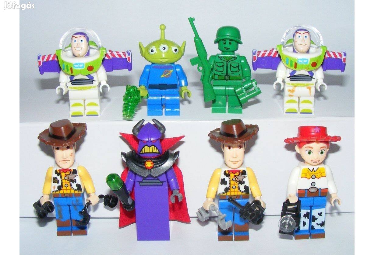 Lego Toy Story figurák figura Woody Buzz Lightyear Zurg figura 8db