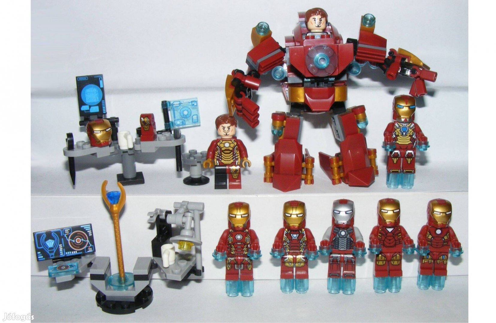 Lego Vasember figura Ironman figurák Lab Heartbraker 8db