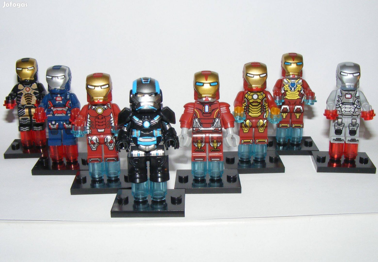 Lego Vasember figurák Iron man Iron Patriot War Machine 8db figura Új