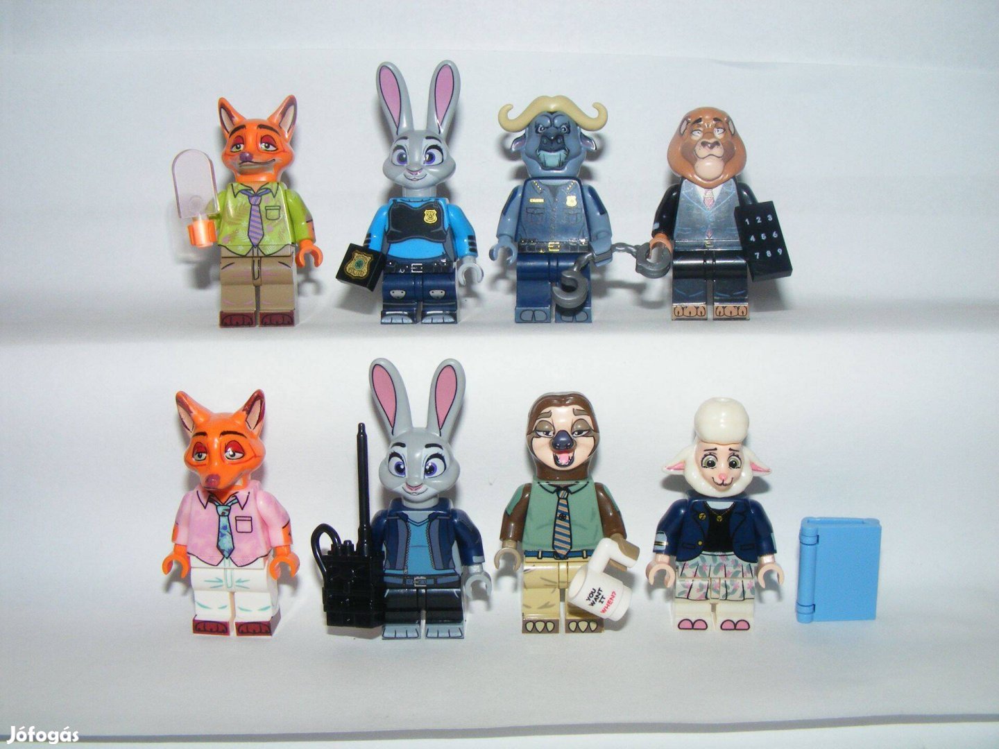 Lego Zootropolis Zootopia figurák Nick Judy Villám