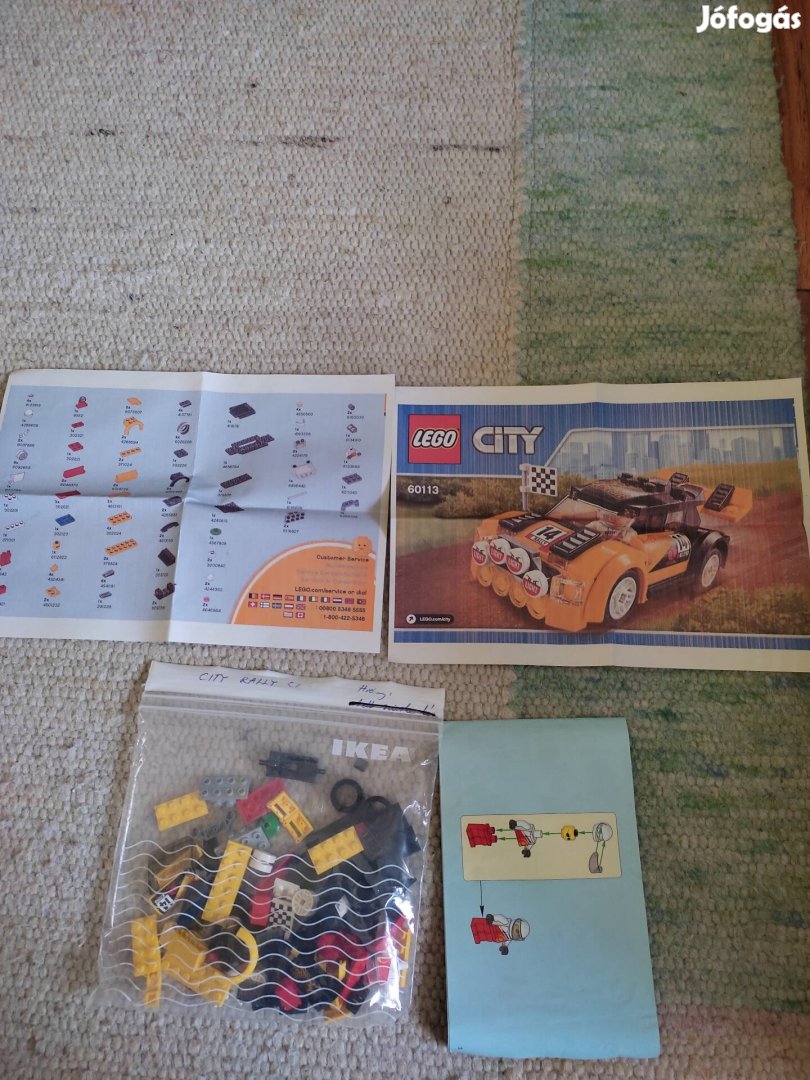 Lego city 60113 rally autó 