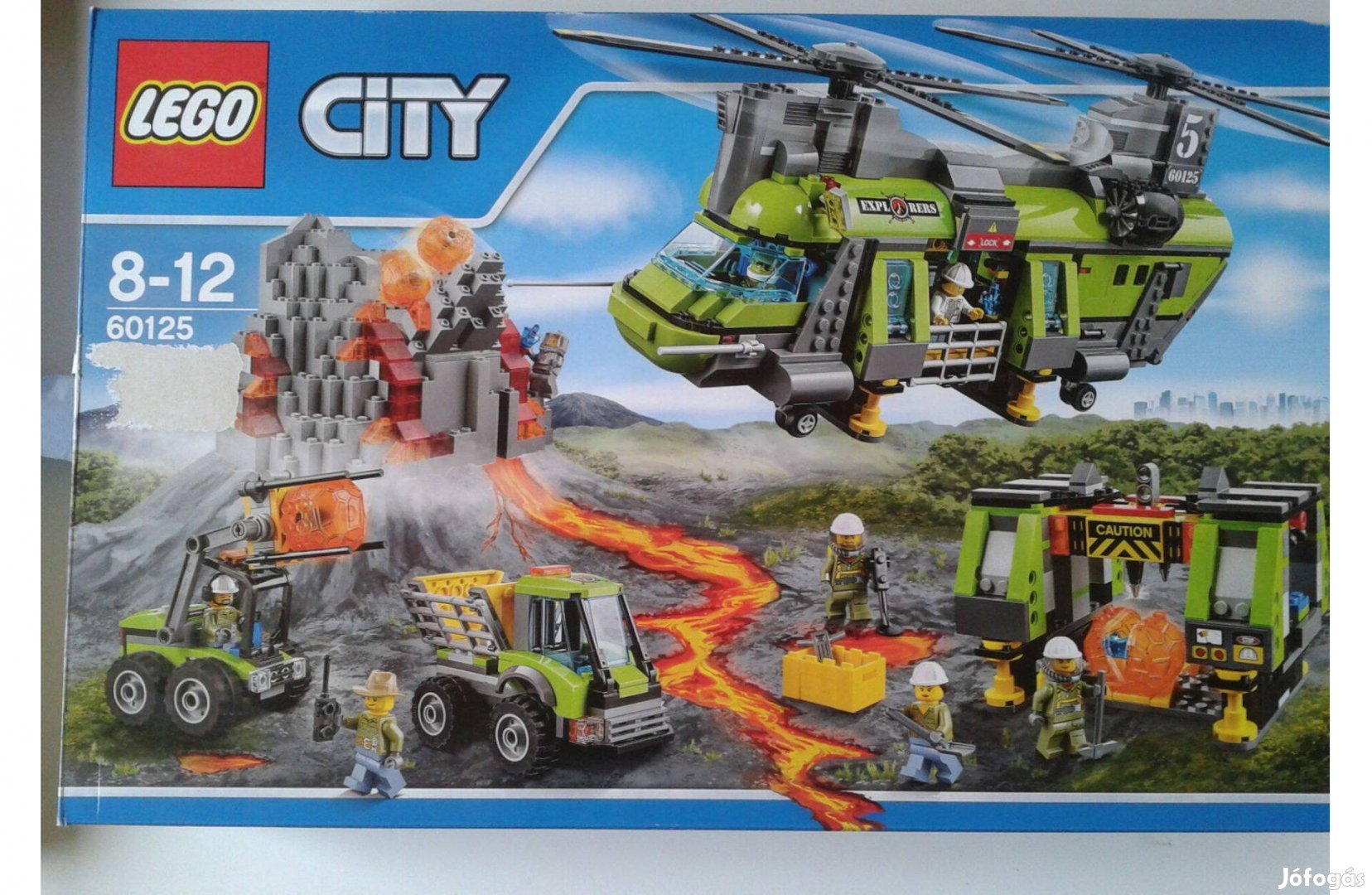 Lego city 60125 Vulkánkutató Teherszállító Helikopter