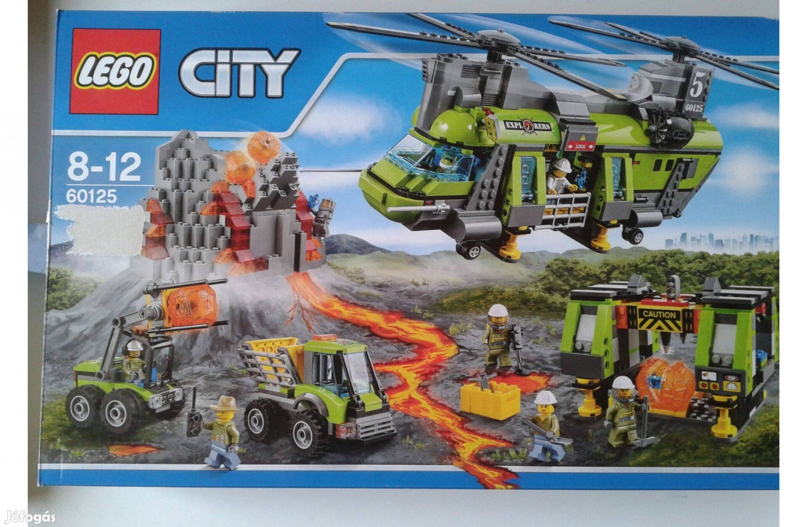 Lego city 60125 Vulkánkutató Teherszállító Helikopter