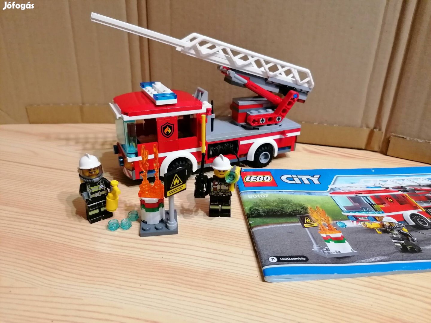 Lego city létrás tűzoltó autó, 60107