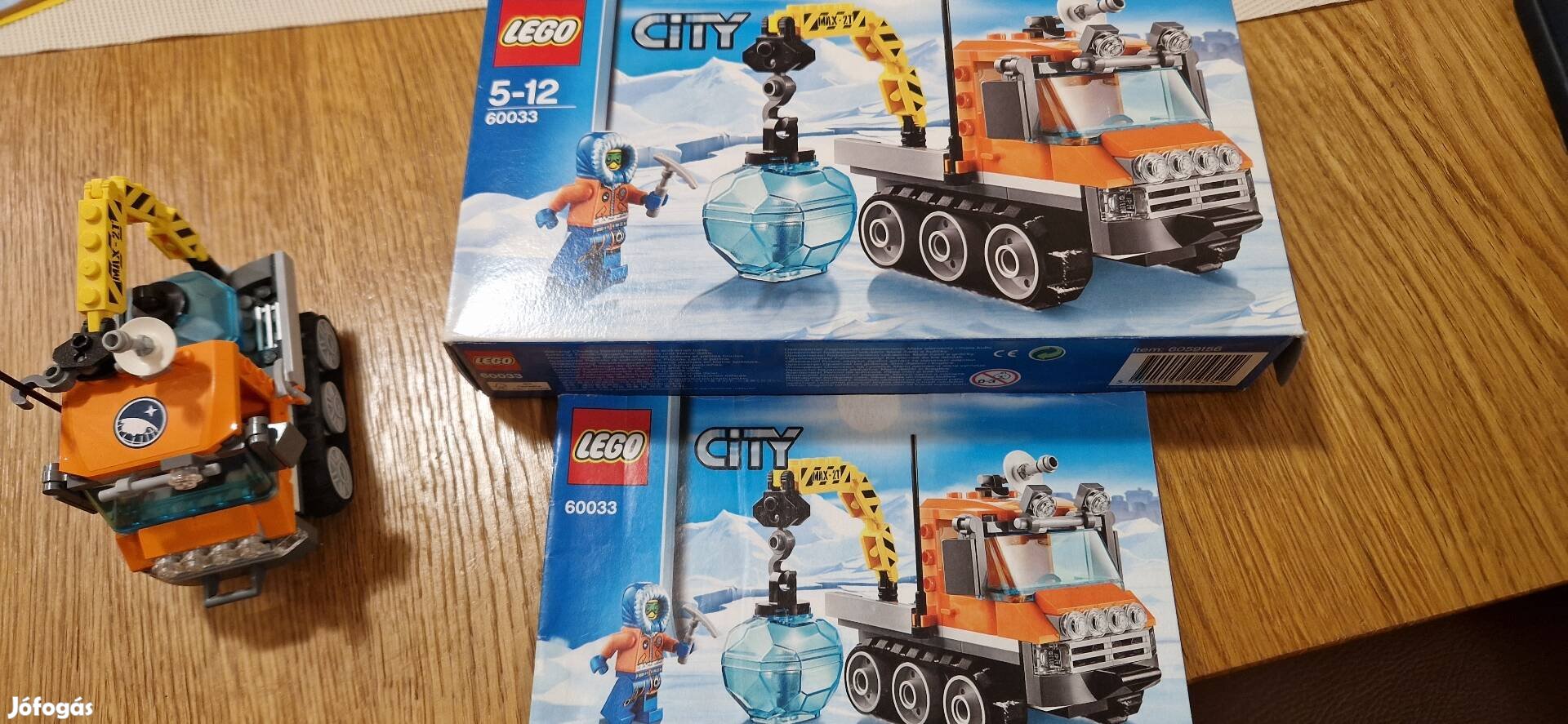 Lego city sarki lánctalpas  dobozában leírással 