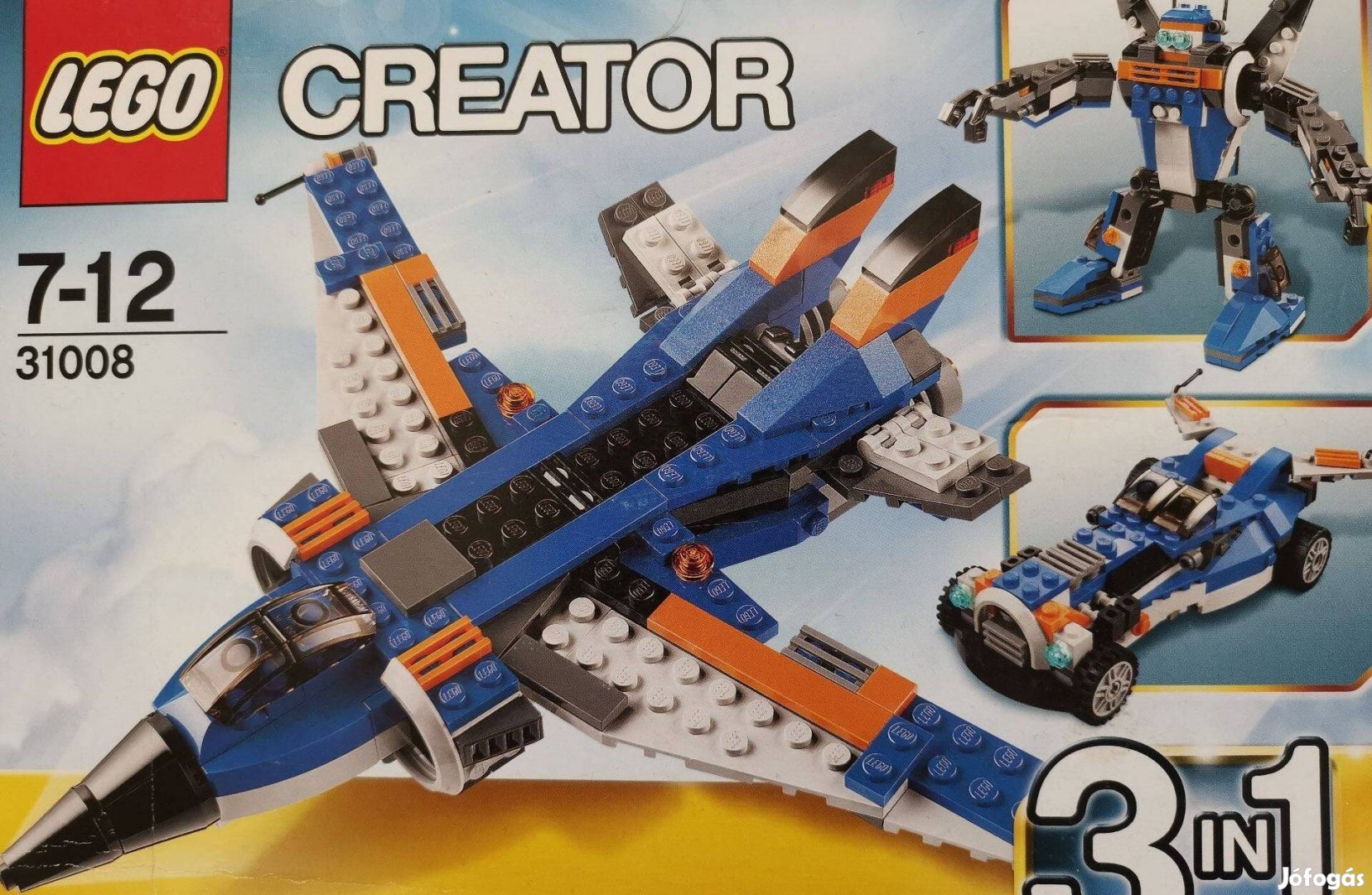 Lego creator 31008 repülő, robot, autó