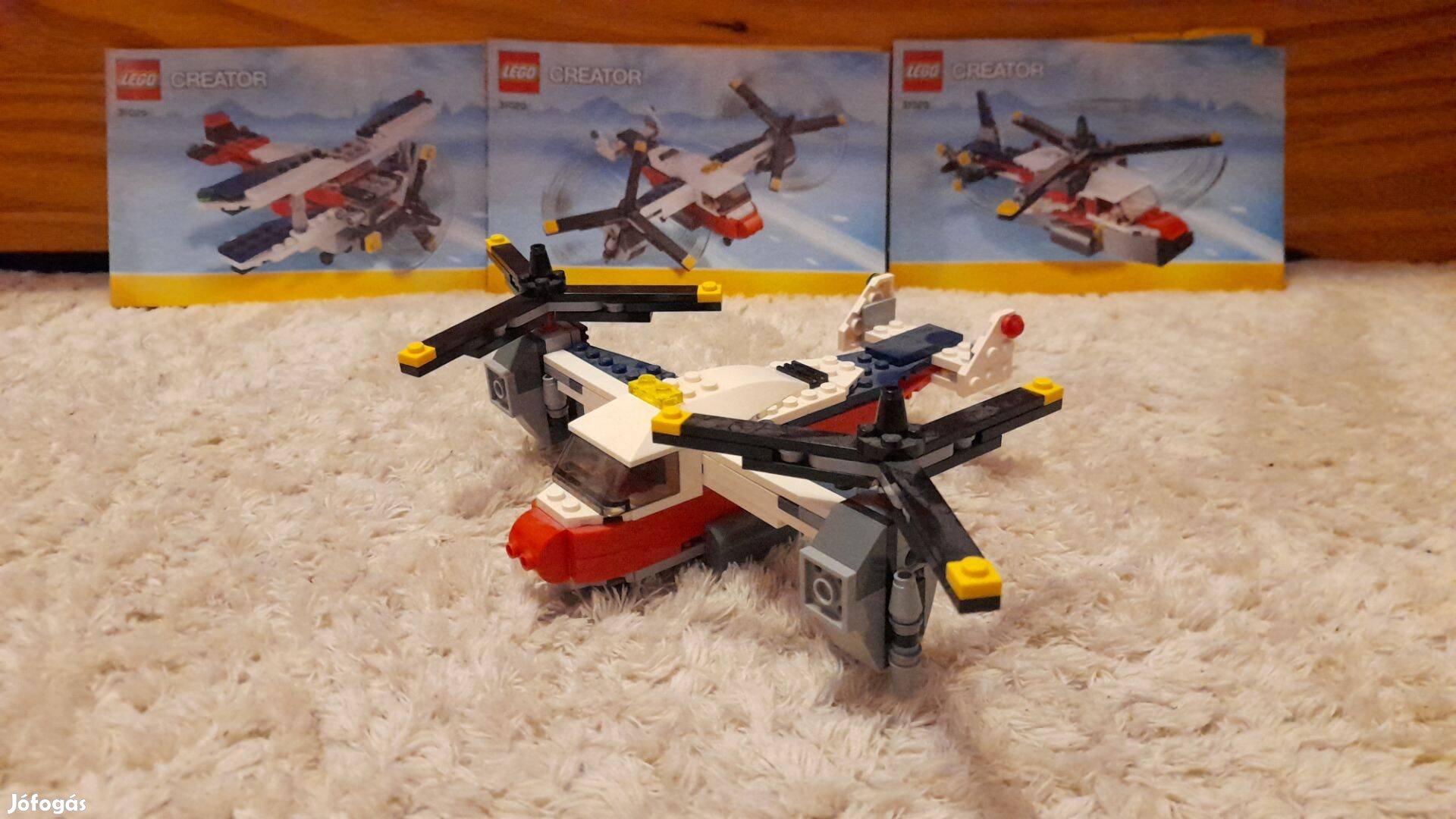 Lego creator repülőgép (31029) ajándék kis helikopterrel