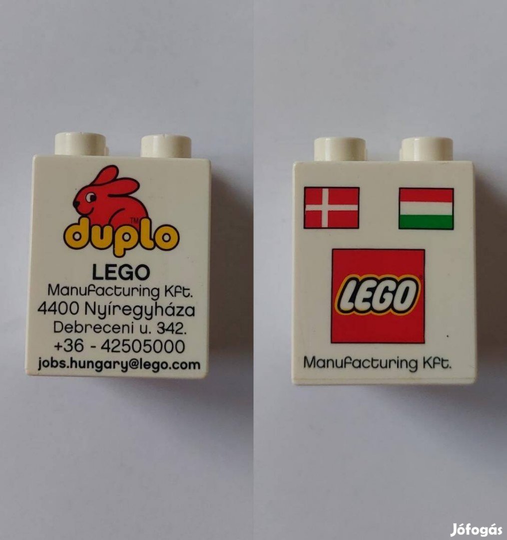 Lego duplo Nyíregyházi gyár nyitására készült elrontott kocka