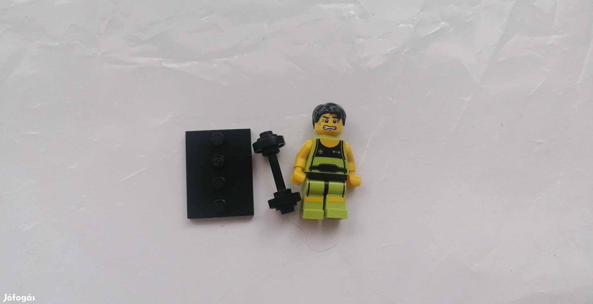 Lego figura Súlyemelő súlyzóval (col026) Új