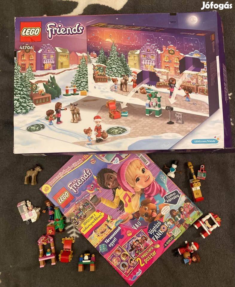 Lego friends adventi naptár, használt 41406