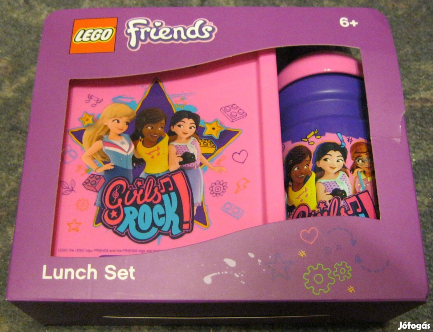 Lego friends uzsonnásdoboz és kulacs