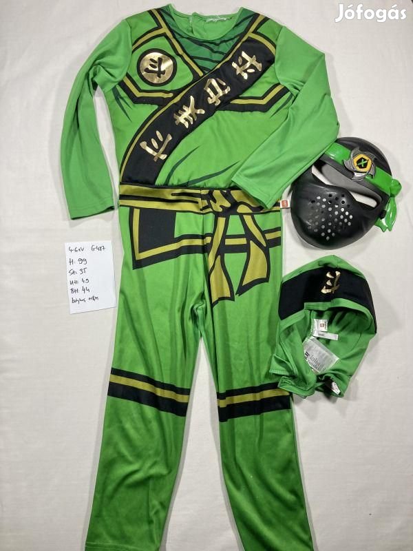 Lego jelmez, Lego Ninjago jelmez, ninja jelmez G487