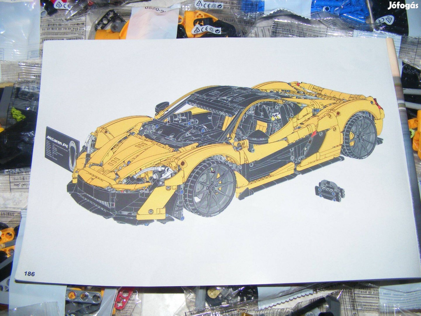 Lego kompatibilis 42172 Technic Mclaren P1 18 Supercar